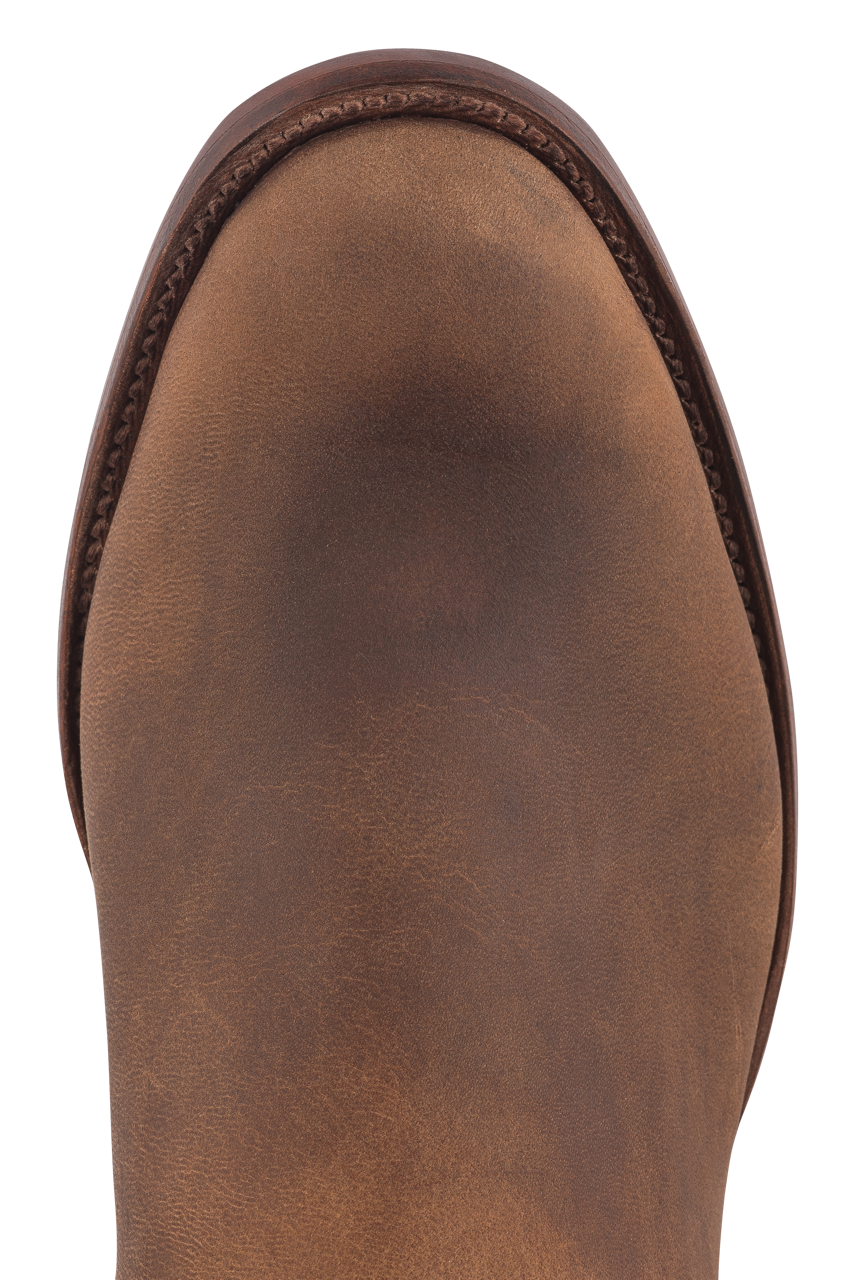 Rios of Mercedes Men's Elk Bottom Roper Boots - Sand