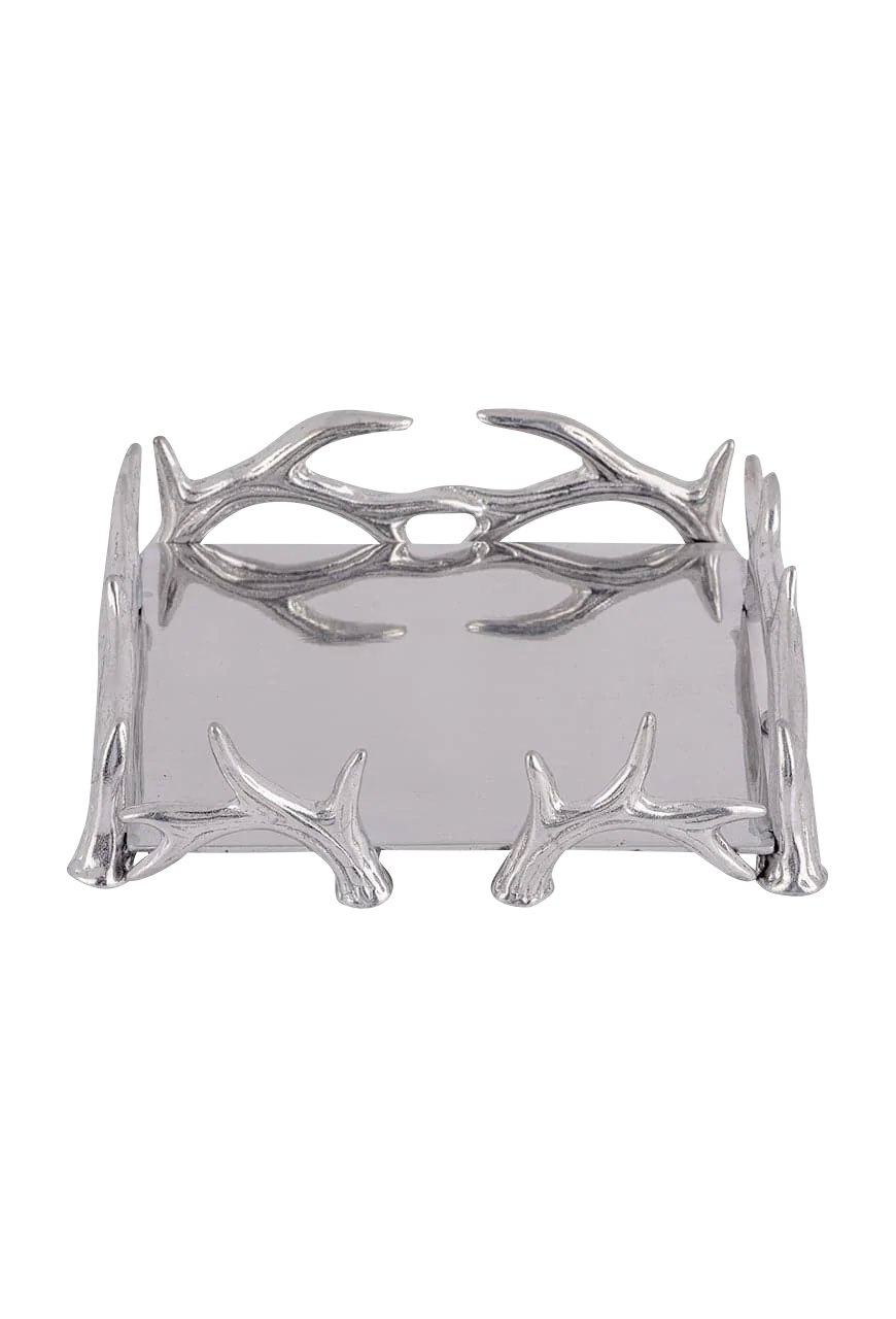 Arthur Court Antler Cocktail Napkin Box