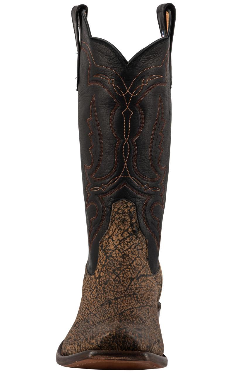 Rios of Mercedes Men's Cape Buffalo Cowboy Boots - Tan