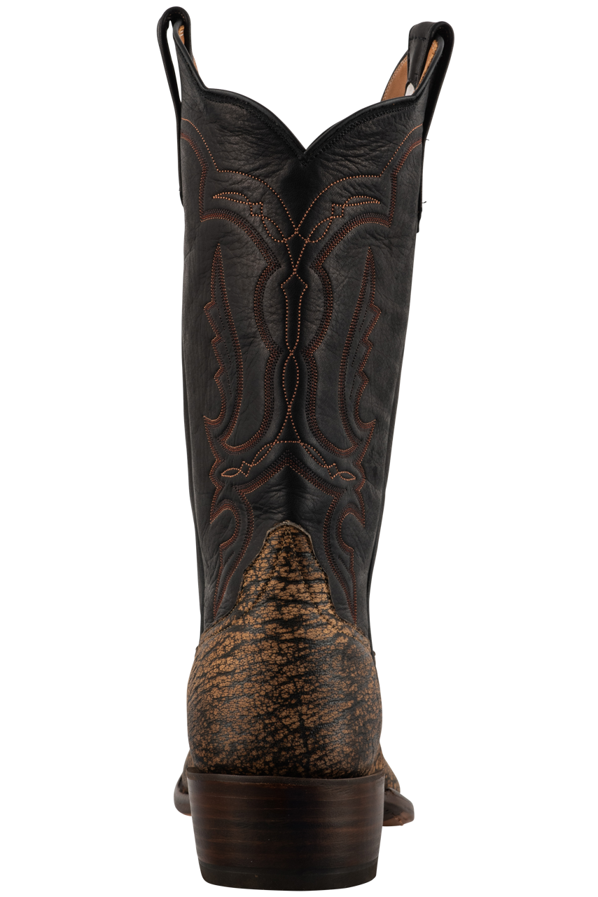 Rios of Mercedes Men's Cape Buffalo Cowboy Boots - Tan