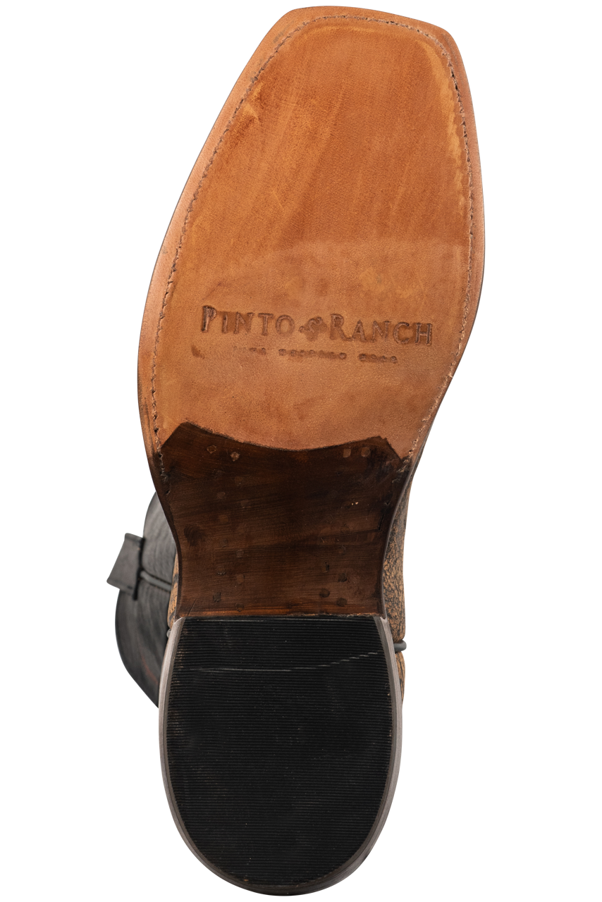 Rios of Mercedes Men's Cape Buffalo Cowboy Boots - Tan