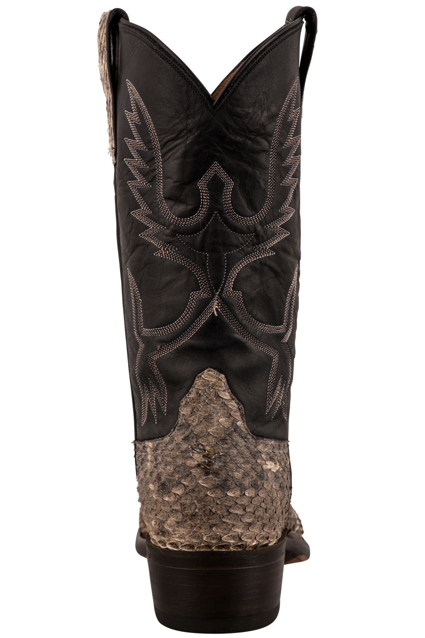 Rios of Mercedes Eastern Rattlesnake Cowboy Boots - Natural
