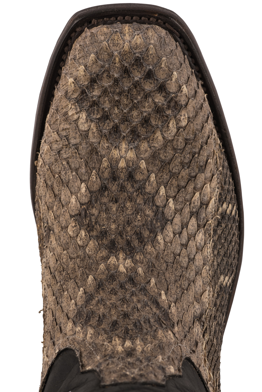 Rios of Mercedes Eastern Rattlesnake Cowboy Boots - Natural