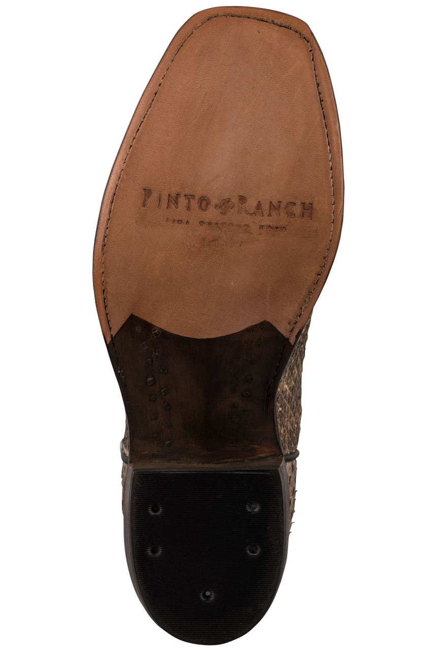 Rios of Mercedes Eastern Rattlesnake Cowboy Boots - Natural