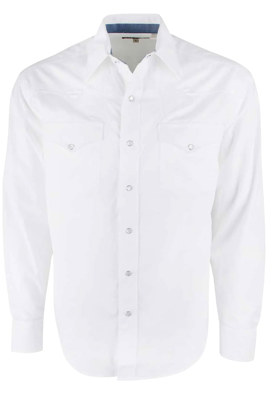 Stetson Men's Pearl Snap Shirt - Optic White