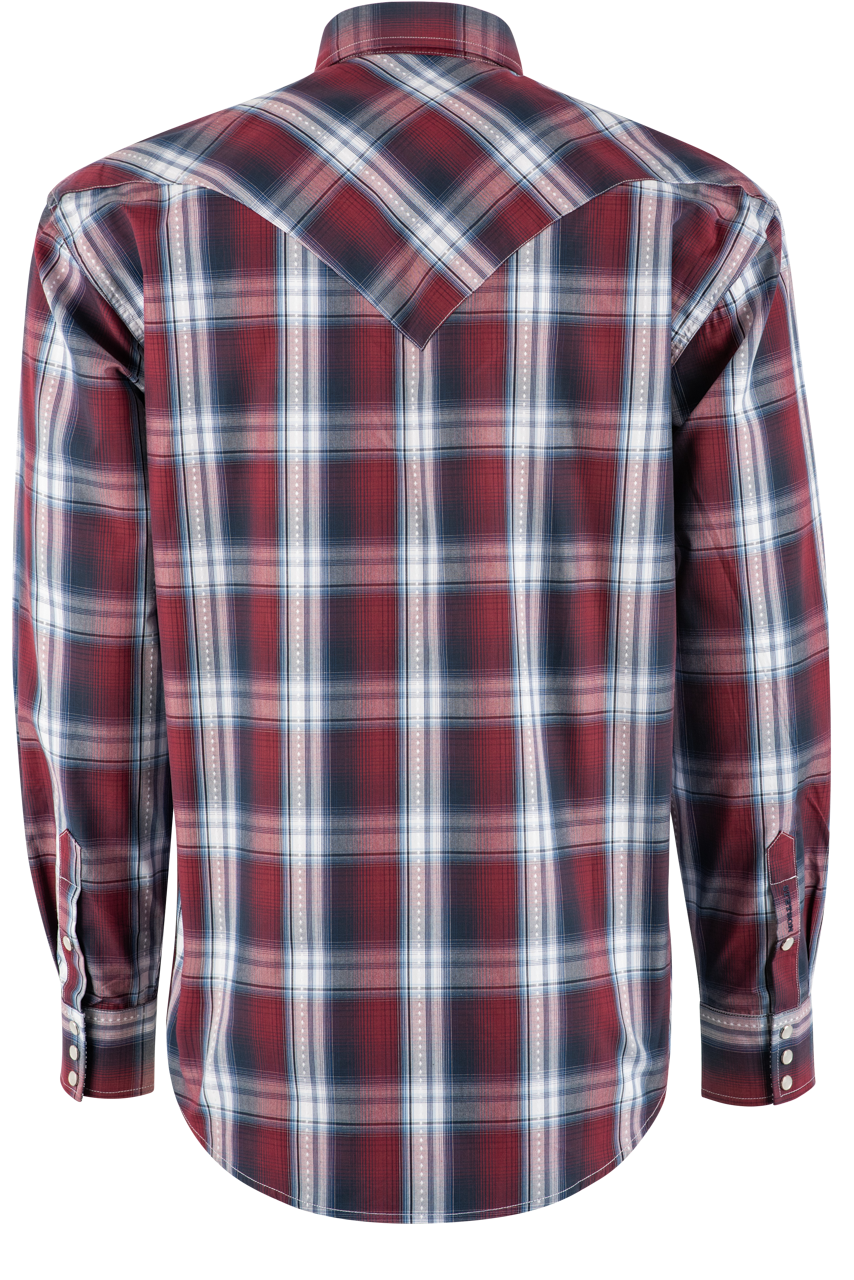 Stetson Classic Plaid Long Sleeve Pearl Snap Shirt