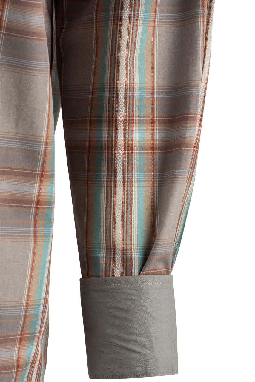 Stetson Men's Snap Front Shirt - Desert Brown