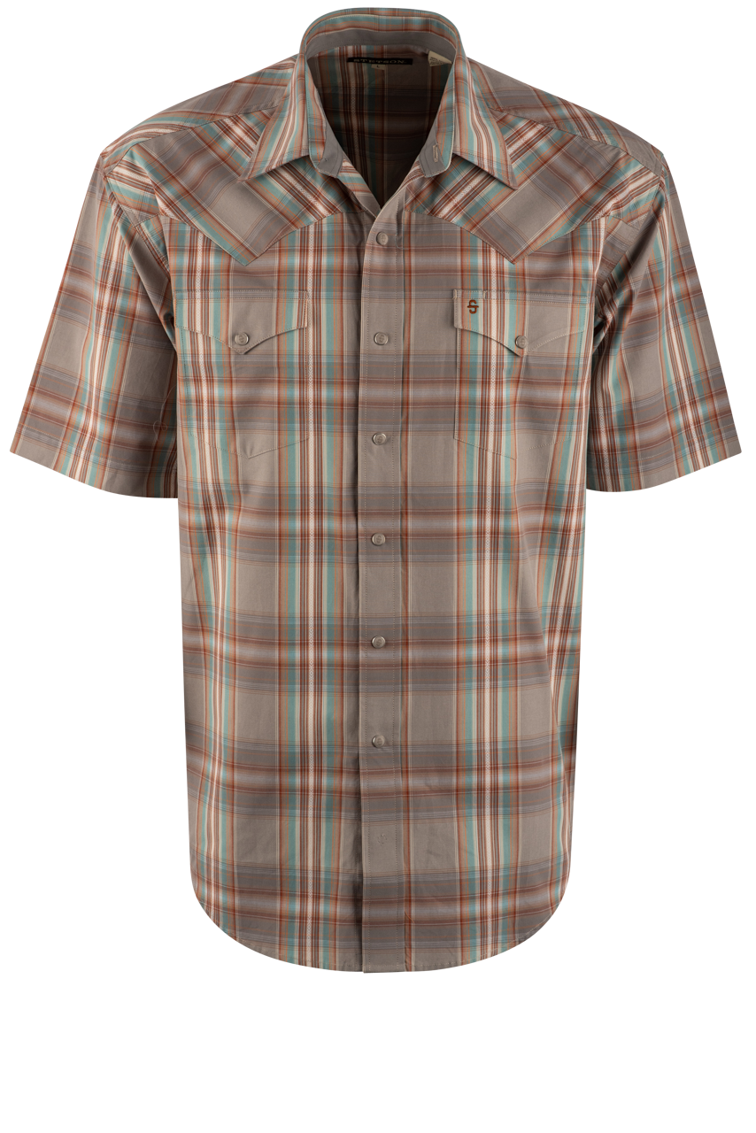 Stetson Pearl Snap Shirt - Desert Brown