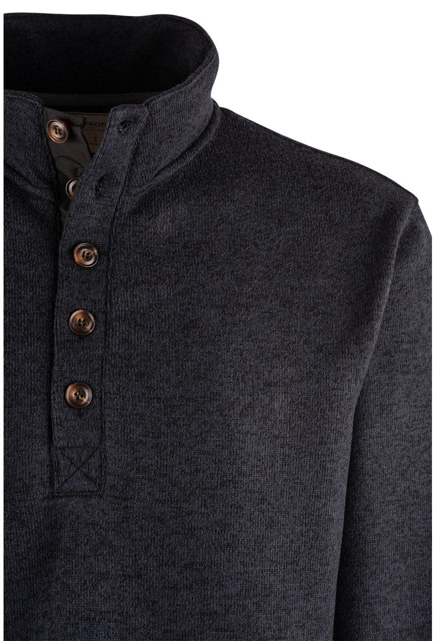 Stetson Men's Bonded Poly Knit Sweater - Navy