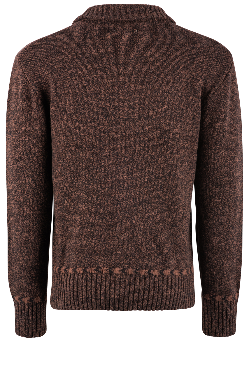 Stetson Men's Brown Aztec Wool Cardigan