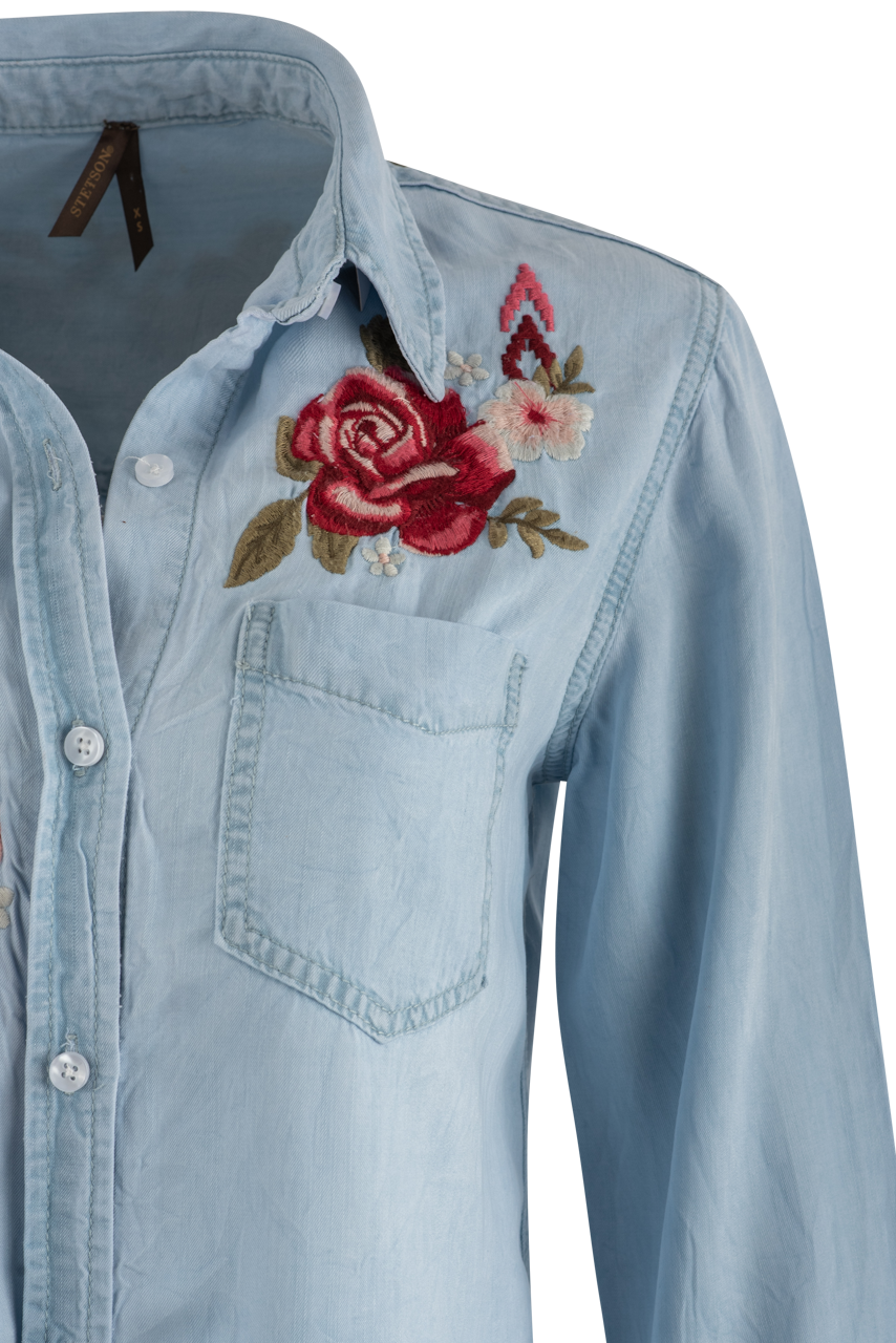 Stetson Women's Python Rose Blouse