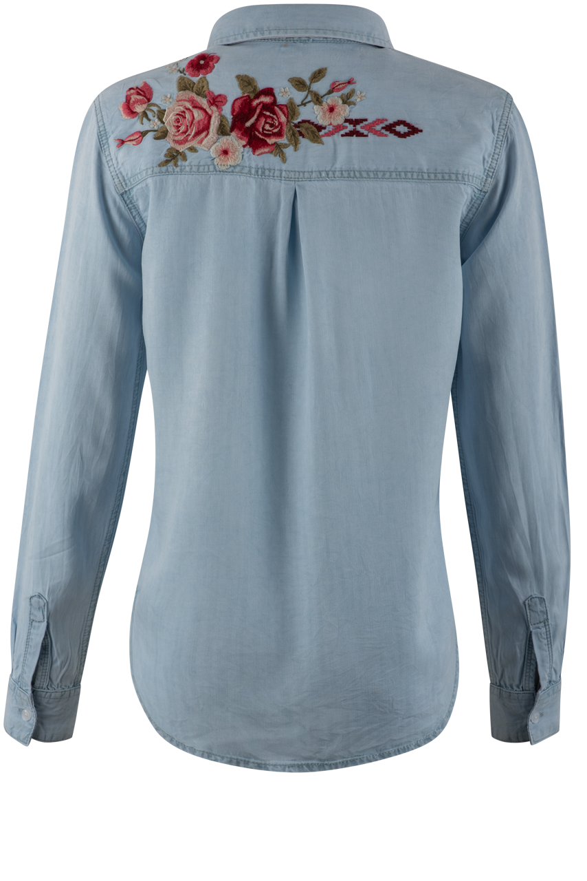 Stetson Women's Python Rose Blouse
