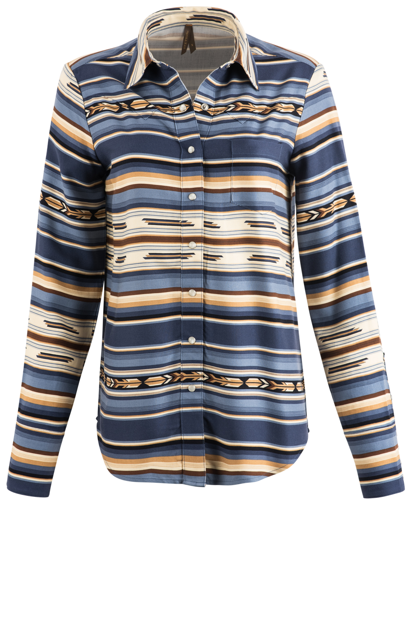 Stetson Women's Indigo Serape Western Top