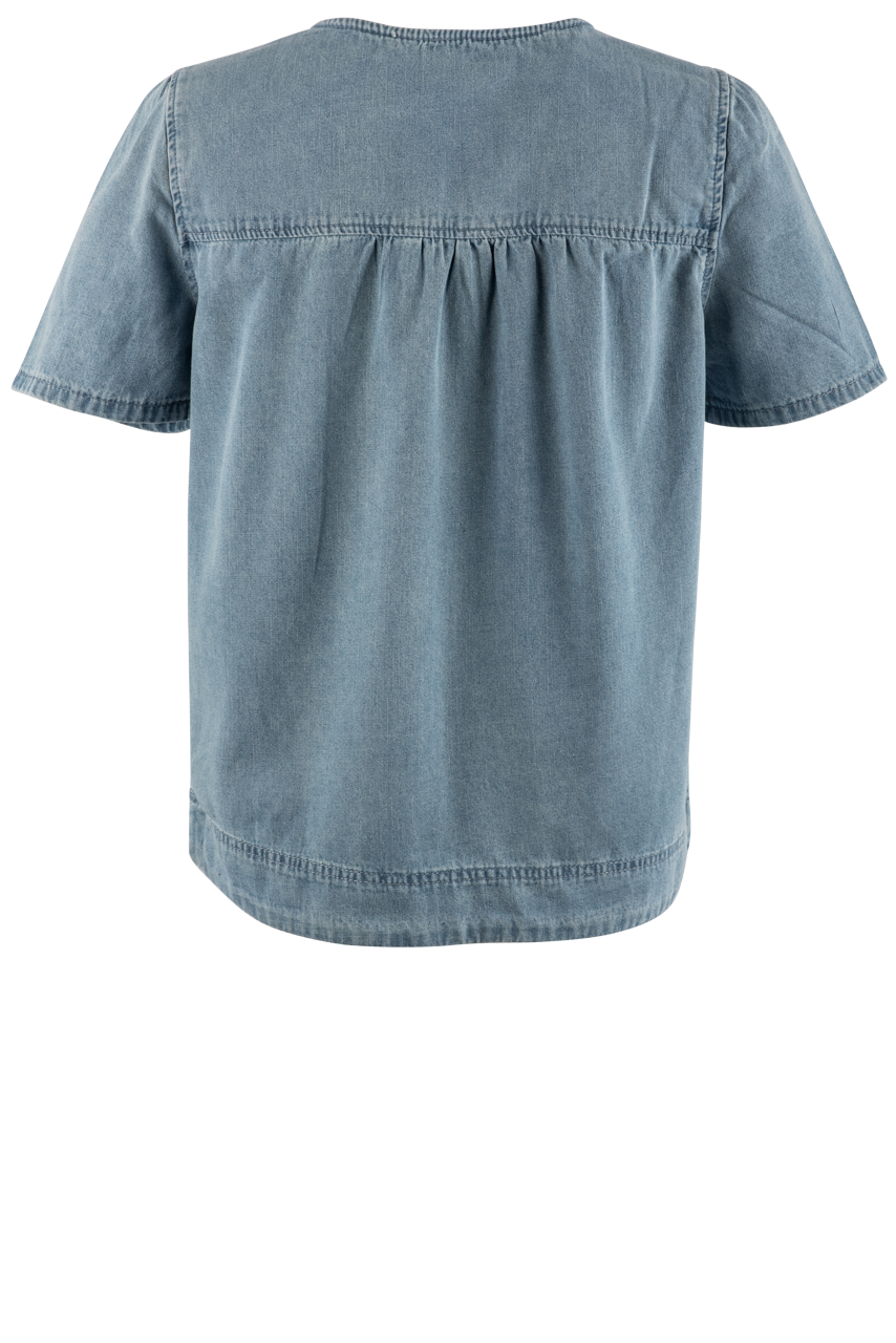 Stetson Women's Short-Sleeved Denim Blouse