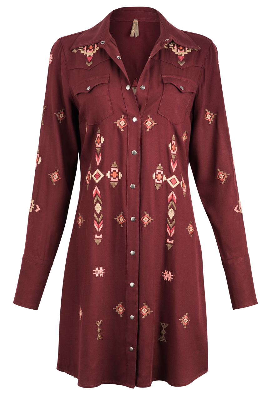 Stetson Women's Twill Shirt Dress