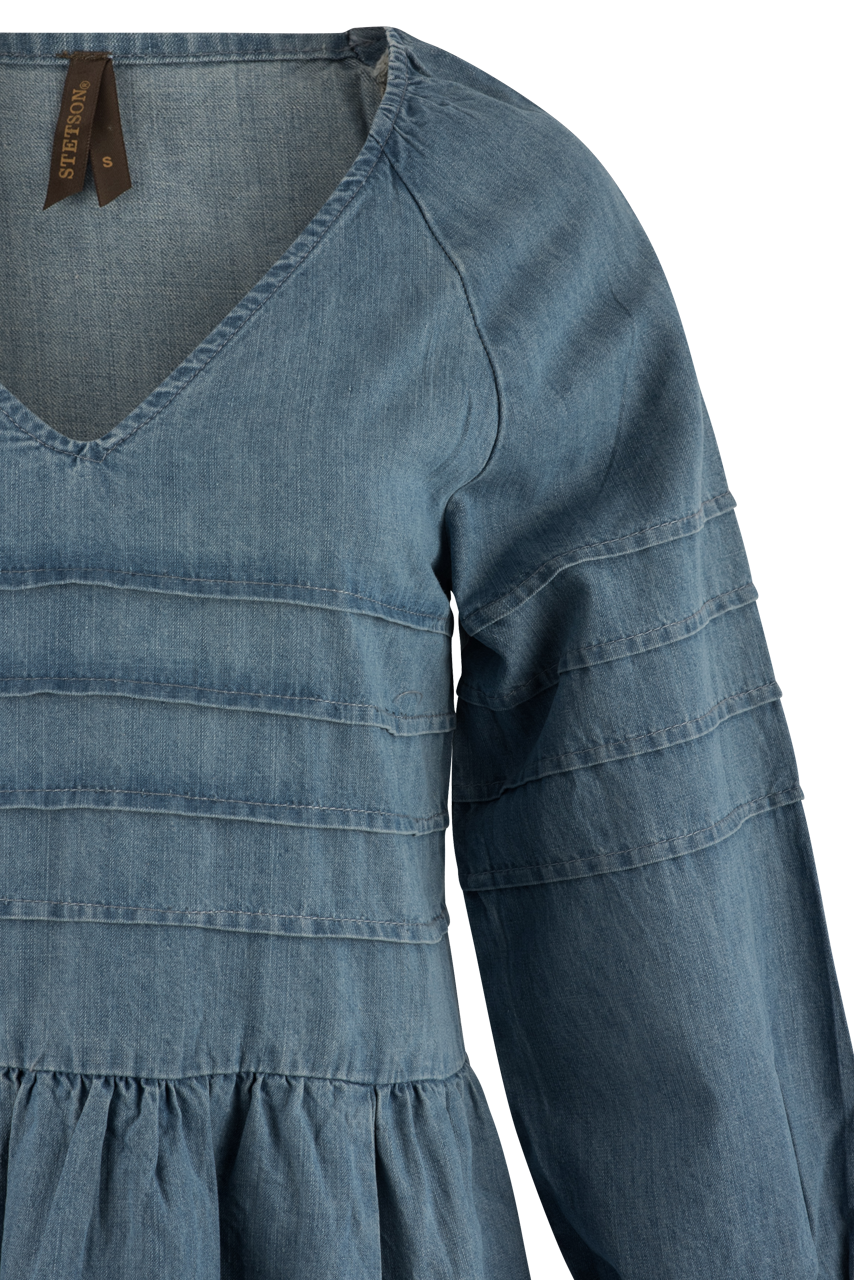 Stetson Women's Denim Pleated Top Dress