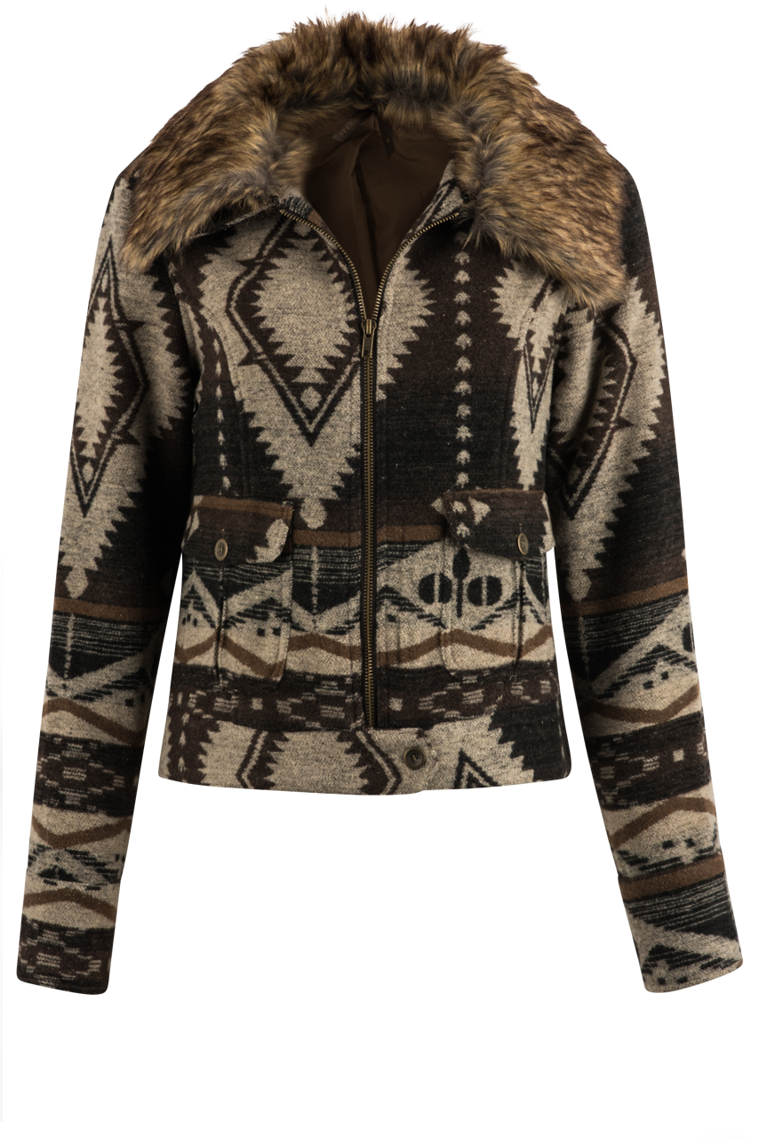 Stetson Women's Brown Aztec Jacket