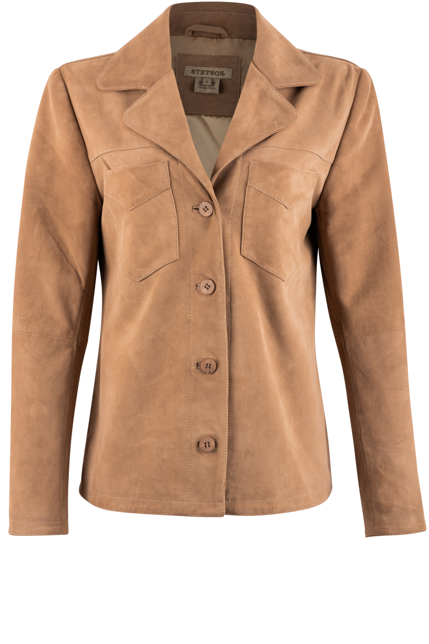 Stetson Women's Bone Suede Leather Jacket