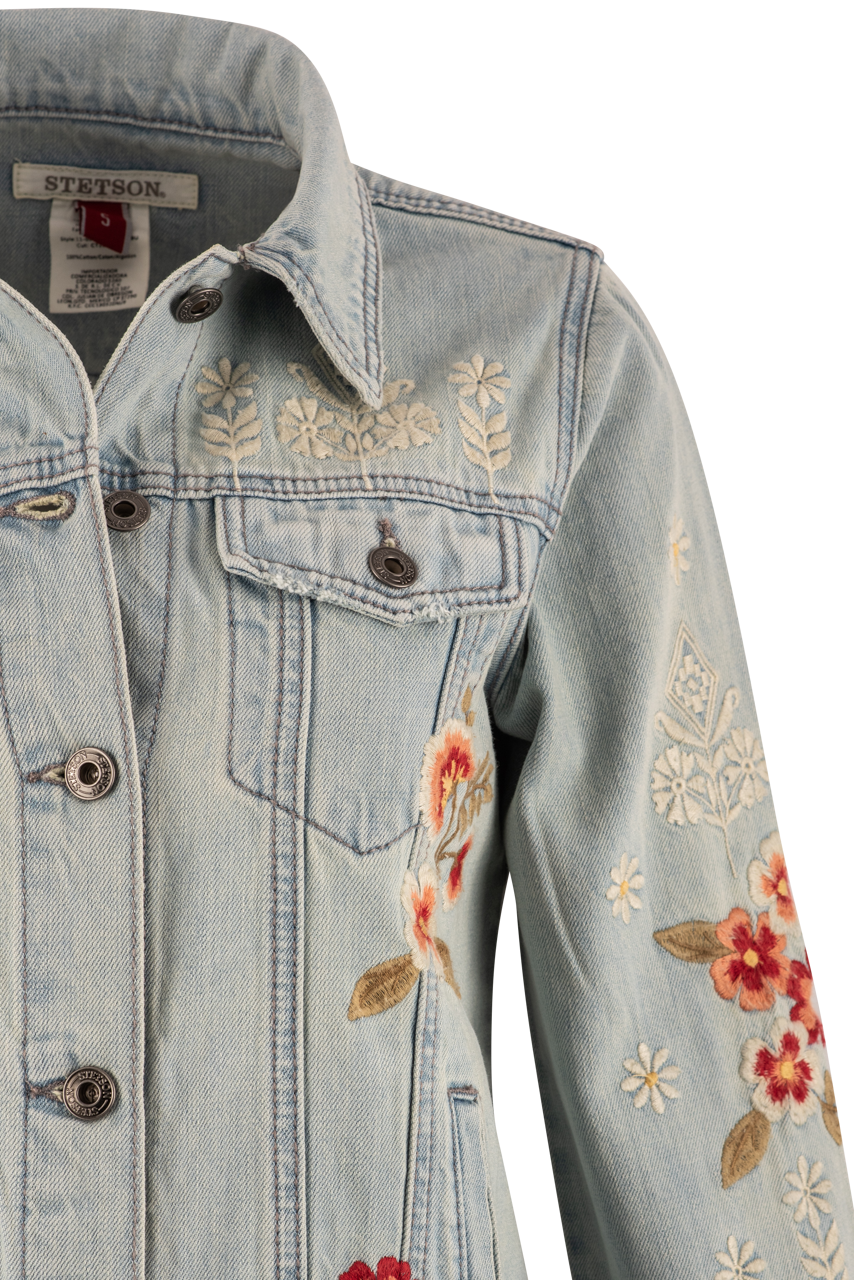 Stetson Women's Floral Denim Jacket