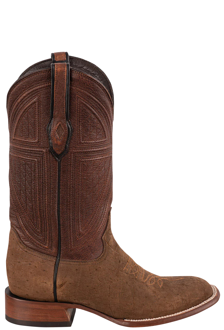 Stetson Men's Brown Leather Hippo Boots - Square Toe