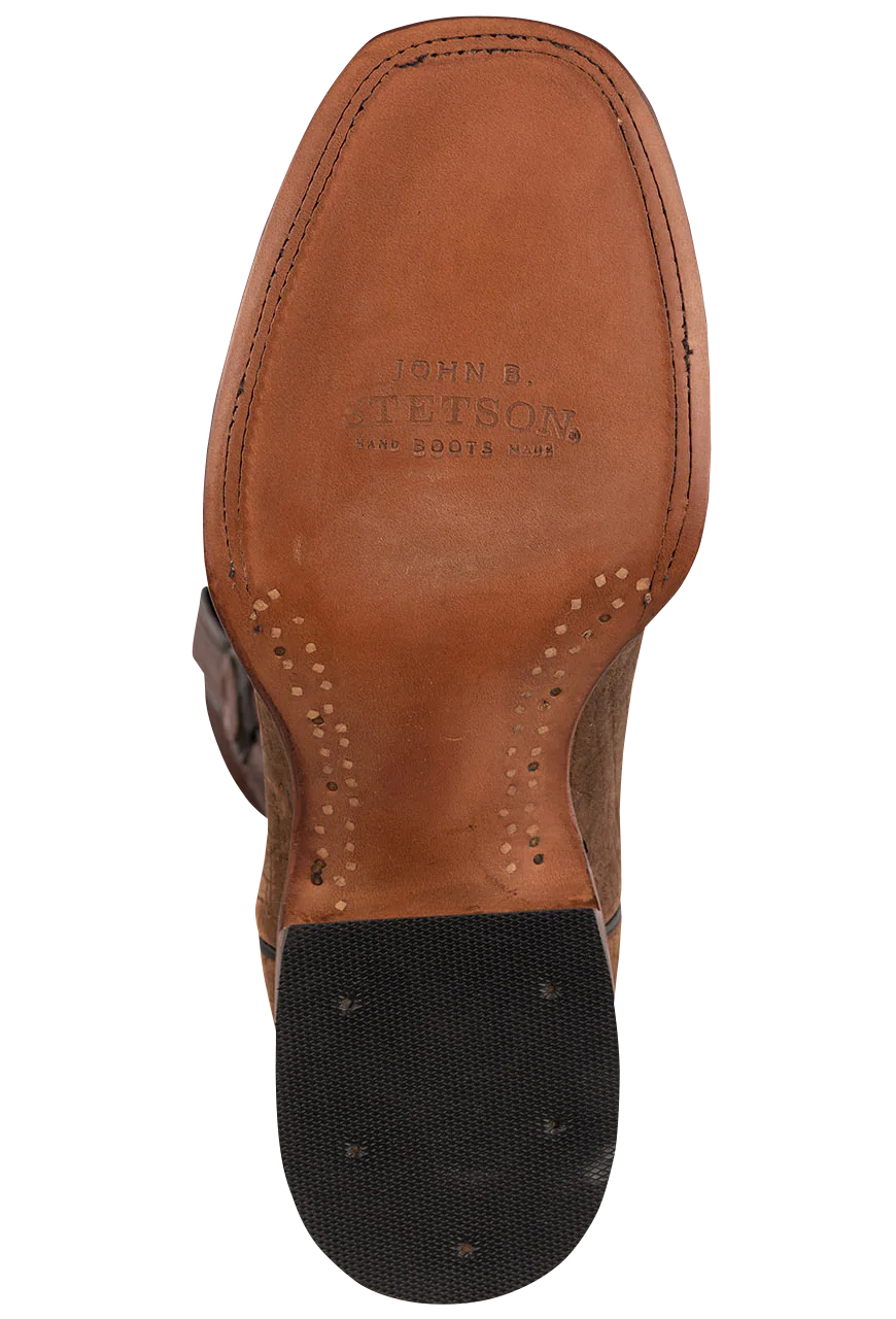 Stetson Men's Hippopotamus Cowboy Boots - Brown