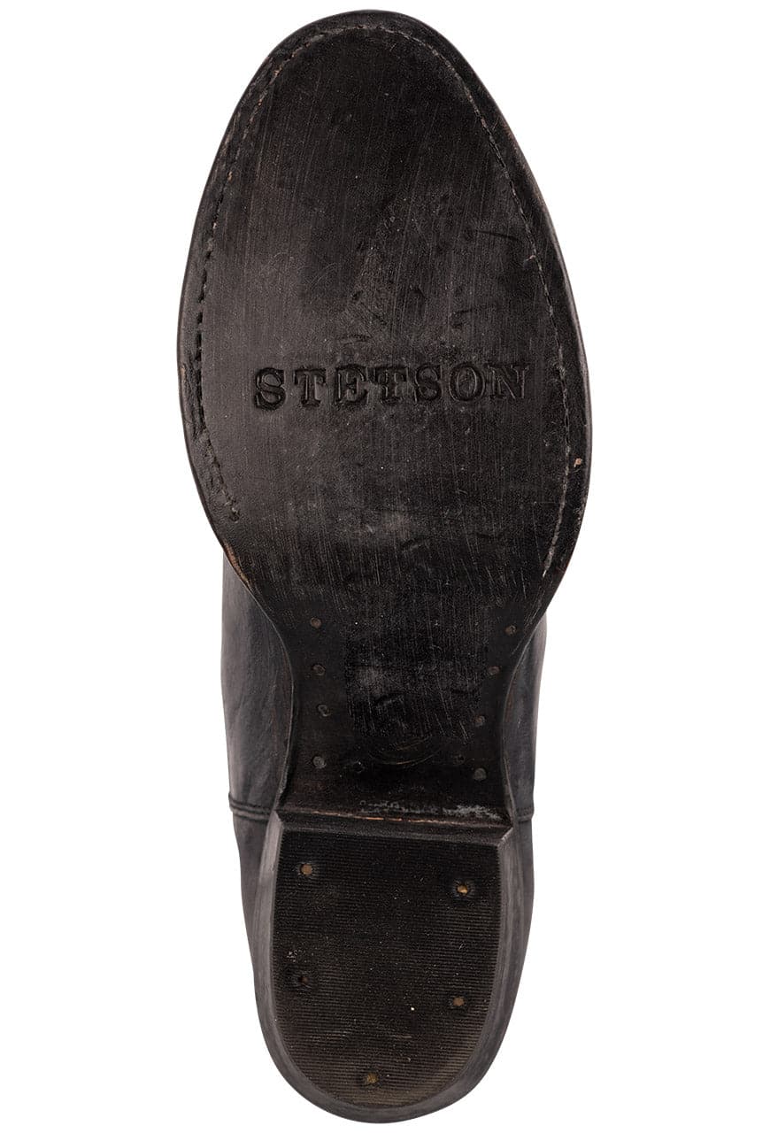 Stetson Women's Leather Vintage Shorty Cowgirl Boots - Black