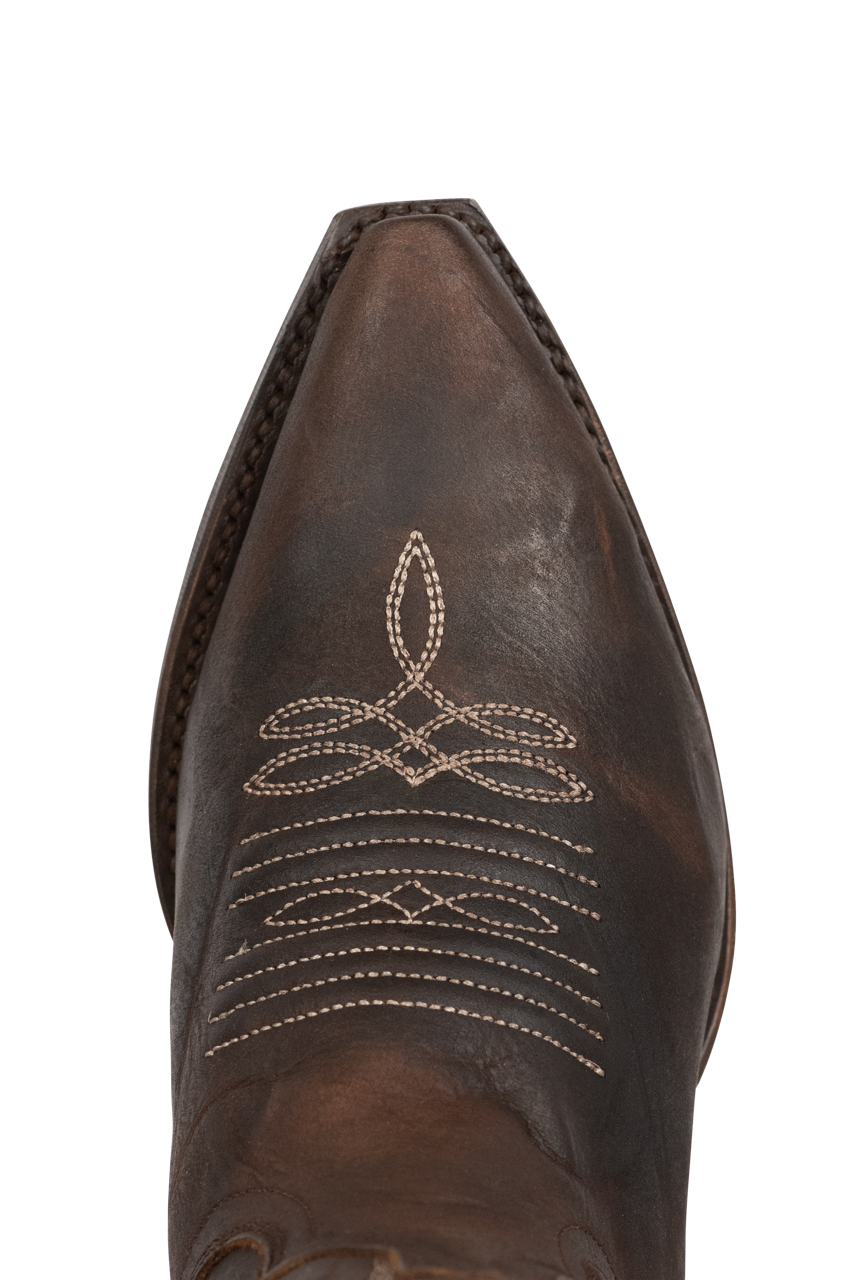 Stetson Women's Calf Leather Cowgirl Boots - Brown