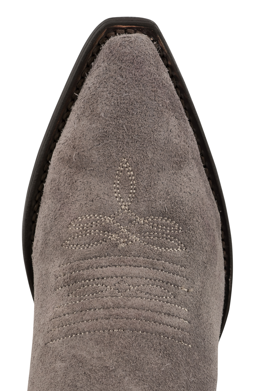 Stetson Women's Gray Suede Cowgirl Boots