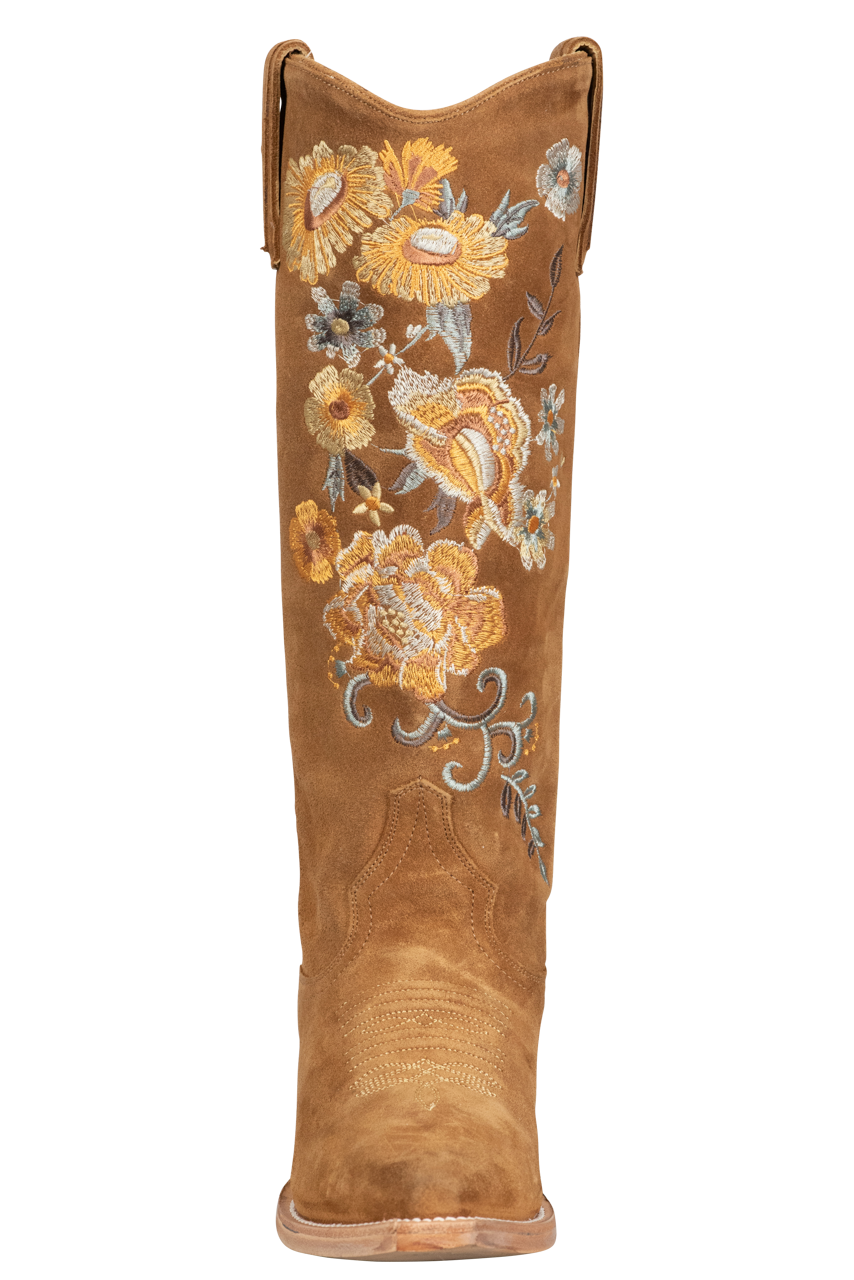 Stetson Women's Blooming Beauty Cowgirl Boots - Tan