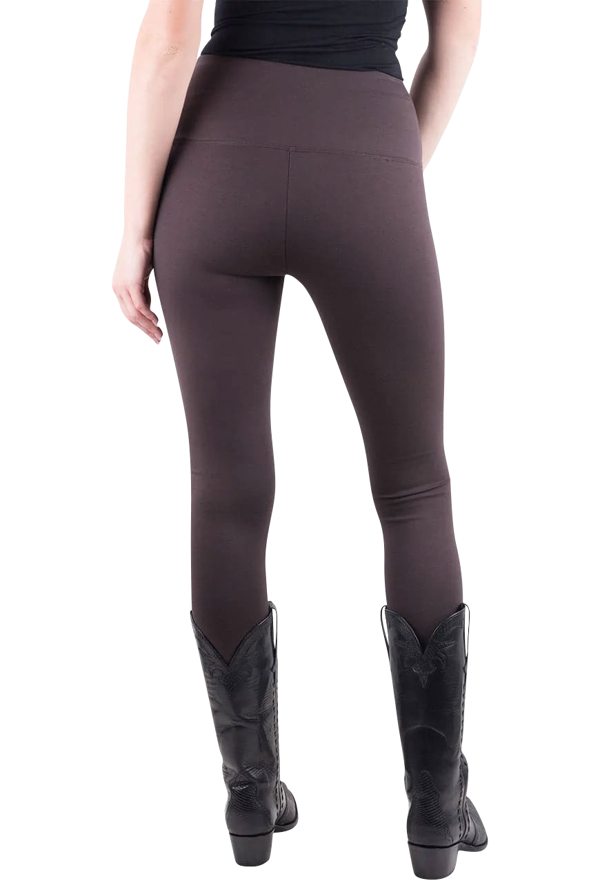 Lysse Center Seam Ponte Leggings - Brown