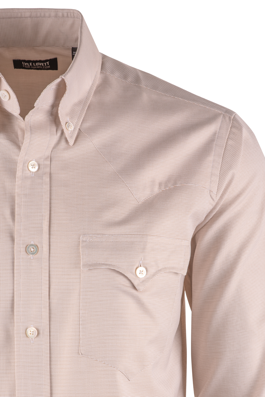 Lyle Lovett for Hamilton Button-Front Shirt - Tan