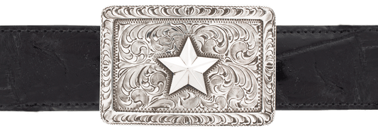 Pinto Ranch 1.5" Silver Star Trophy Buckle