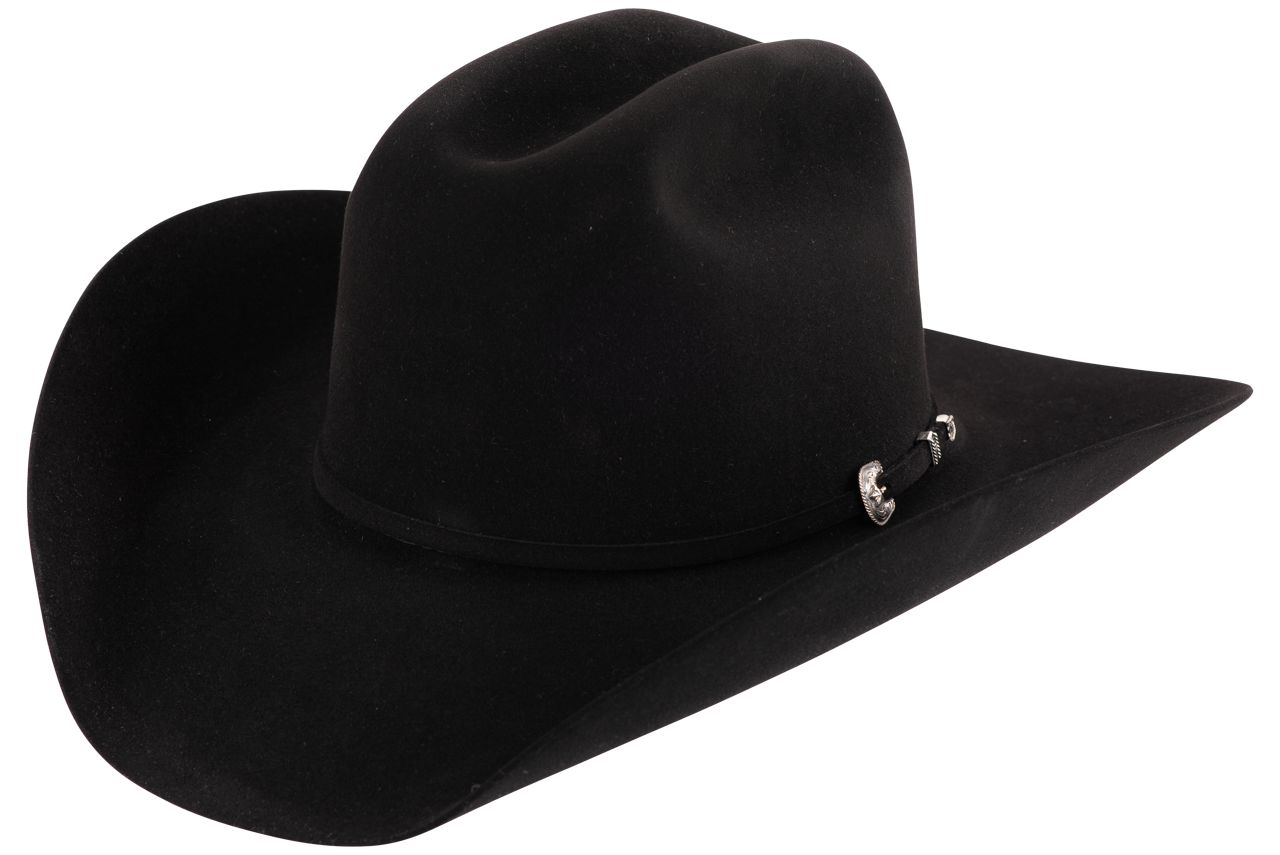 American Hat Co. 200X Black Felt Cowboy Hat