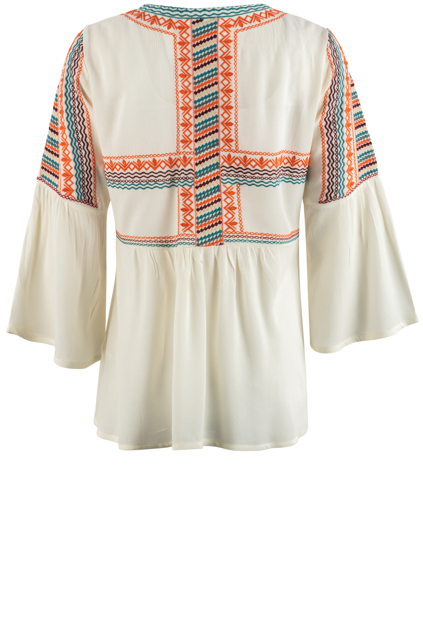 Paparazzi Embroidered Cardigan Blouse