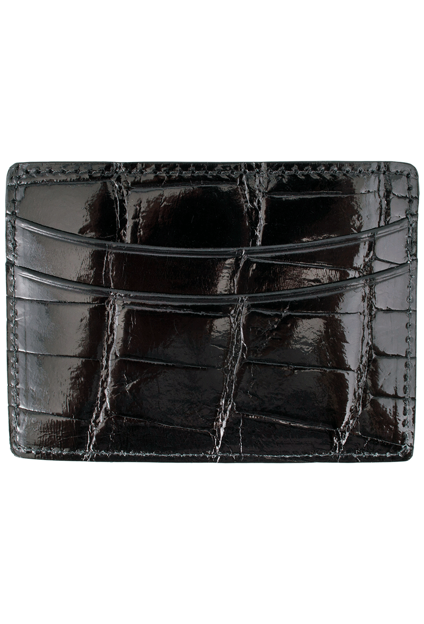 Pinto Ranch 5-Card Alligator Card Case