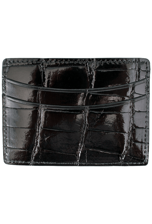 Pinto Ranch 5-Card Alligator Card Case
