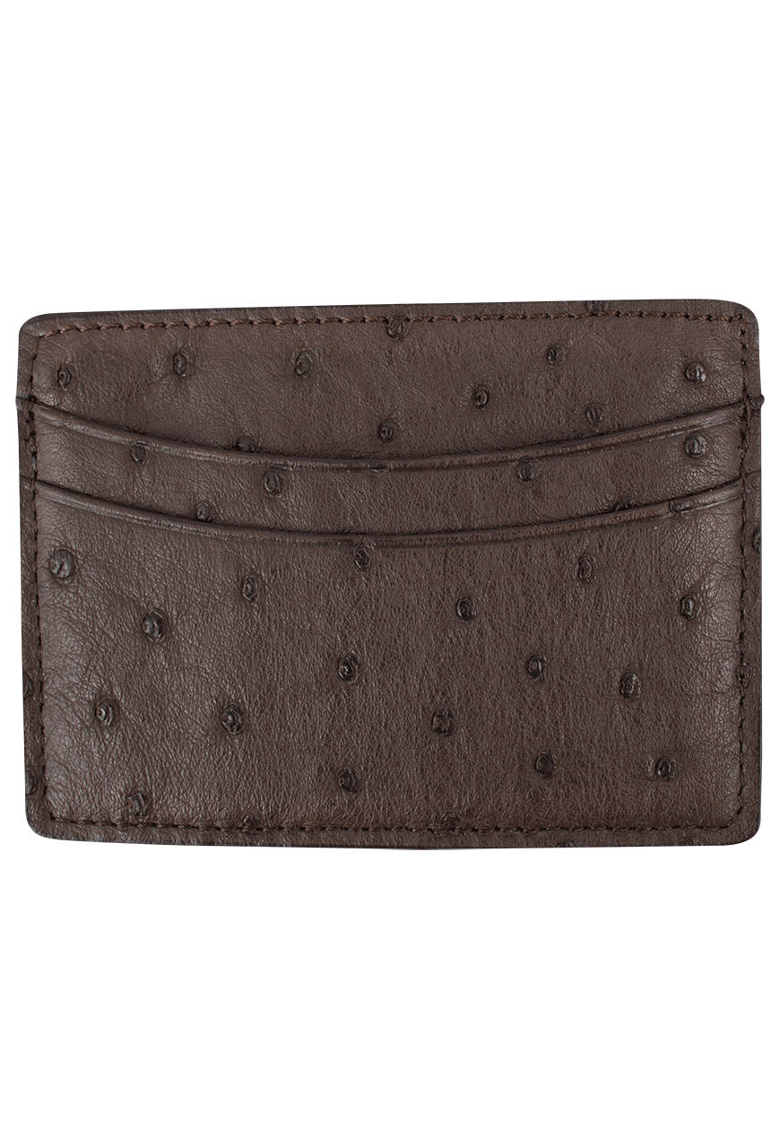 Pinto Ranch Ostrich Card Case