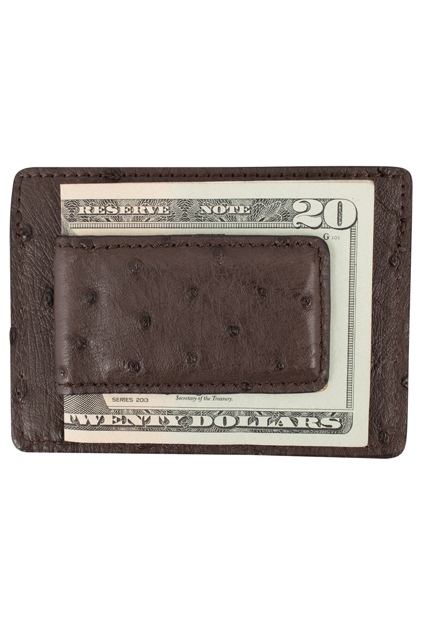 Pinto Ranch Ostrich Card Case