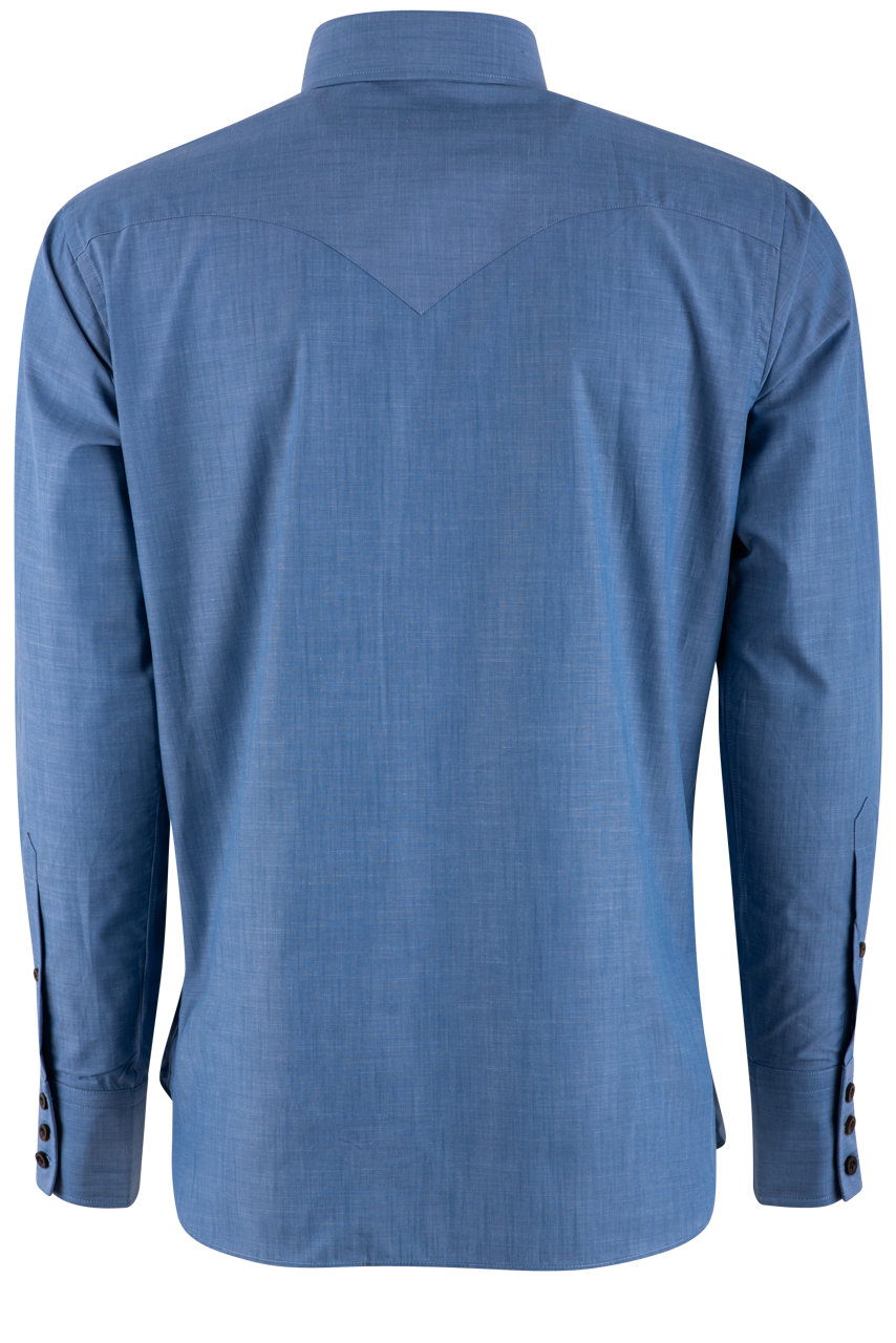 Lyle Lovett for Hamilton Button-Front Shirt - Dark Blue