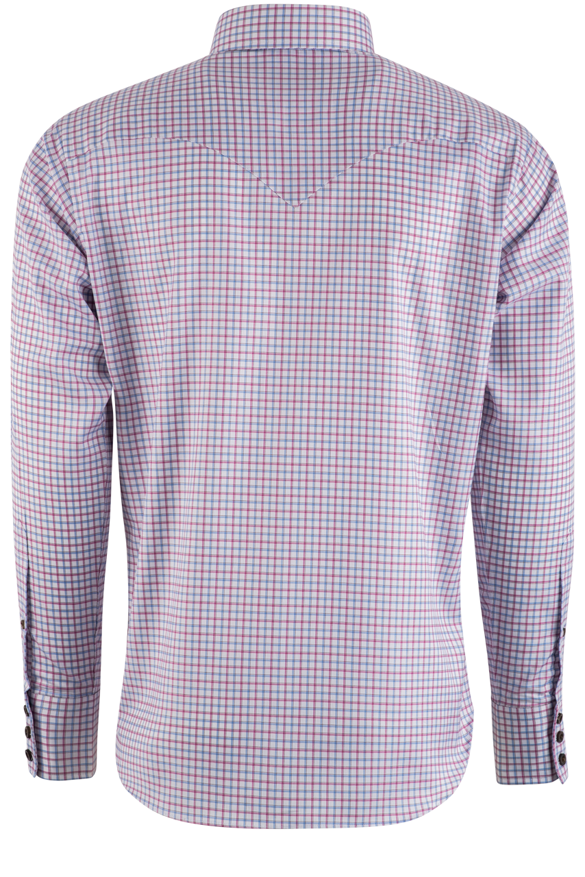 Lyle Lovett for Hamilton Button-Front Shirt - Pink & Blue