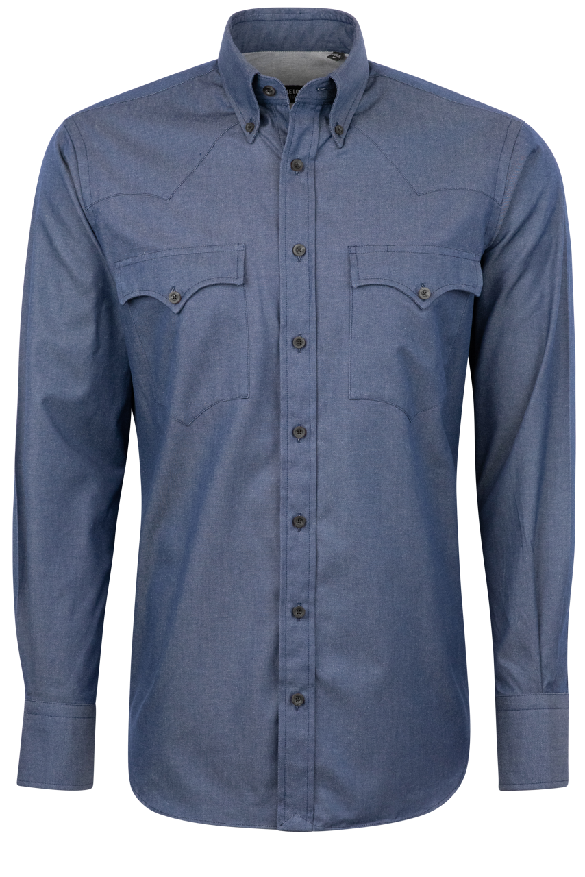 Lyle Lovett for Hamilton Button-Front Shirt - Denim