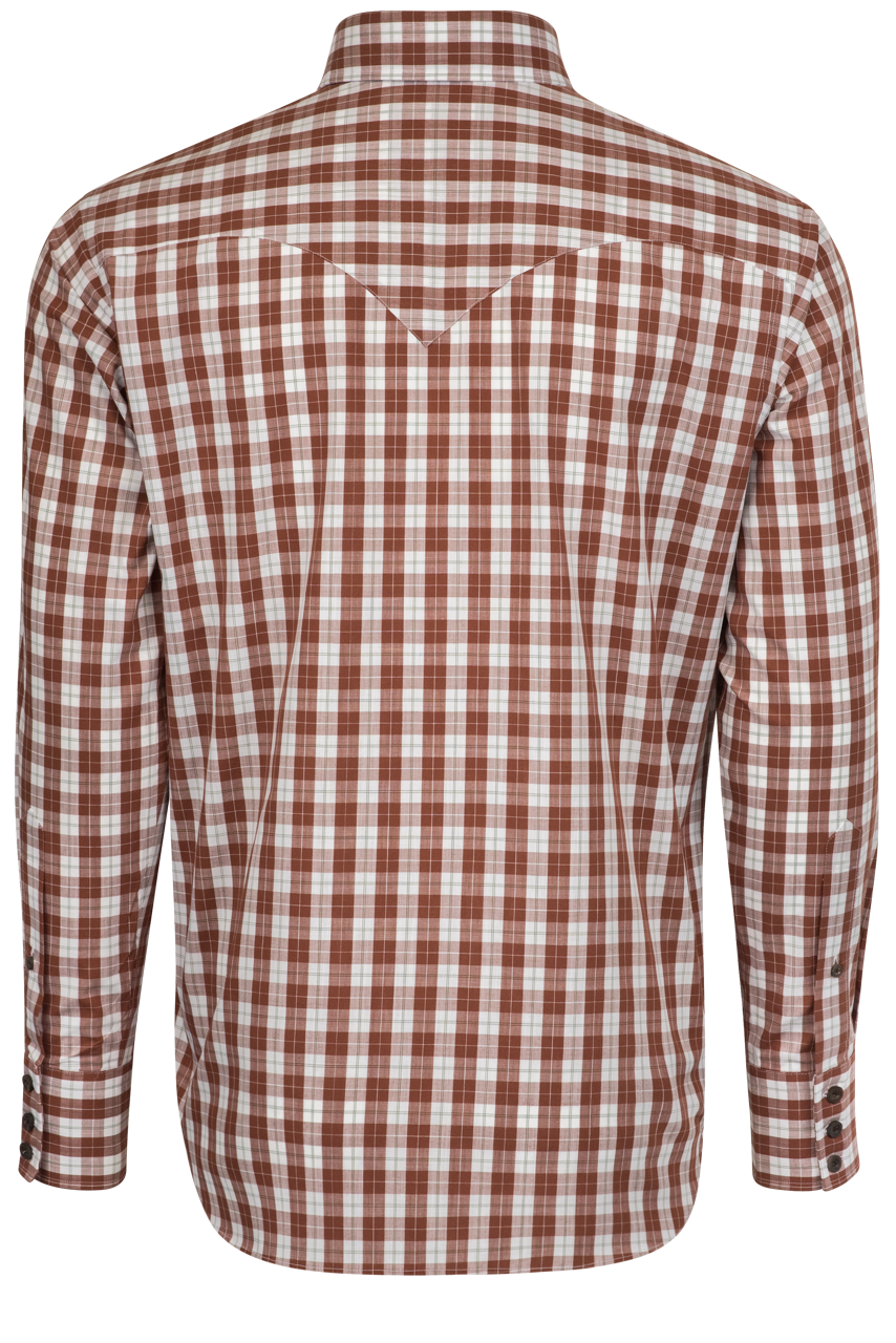Lyle Lovett for Hamilton Button-Front Shirt - Brick Check