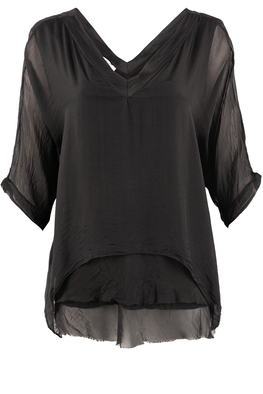 Gigi V-Neck 3/4 Sleeve Top