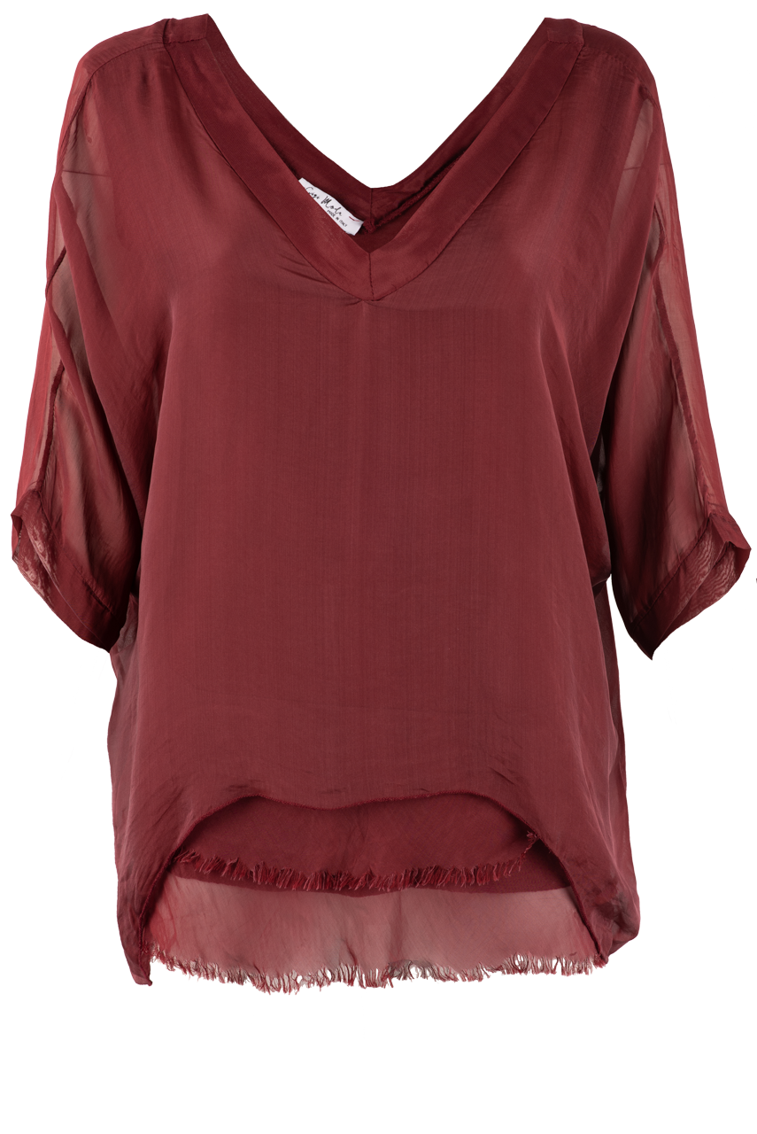 Gigi V-Neck 3/4 Sleeve Top