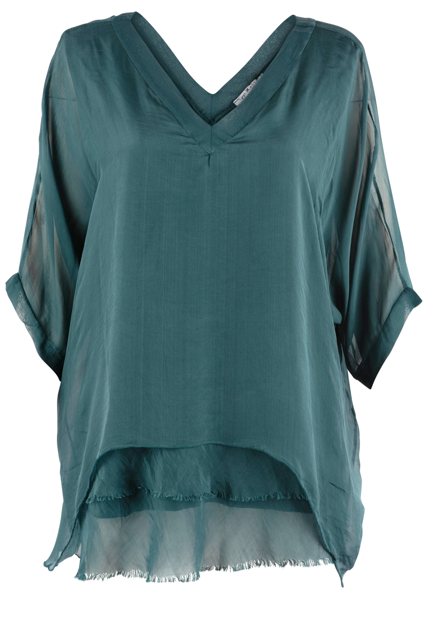 Gigi V-Neck 3/4 Sleeve Top