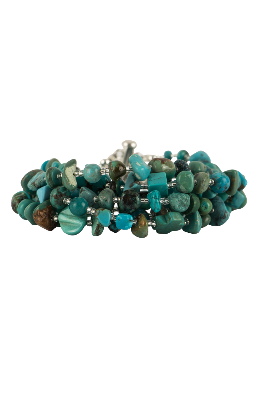 Paige Wallace Turquoise Mixed Stone Bracelet