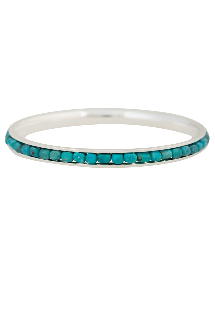 Paige Wallace Turquoise Round Bangle