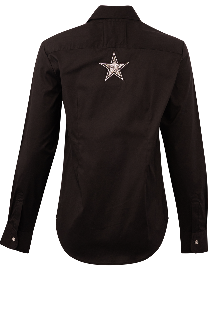 Vette Black Star Western Top