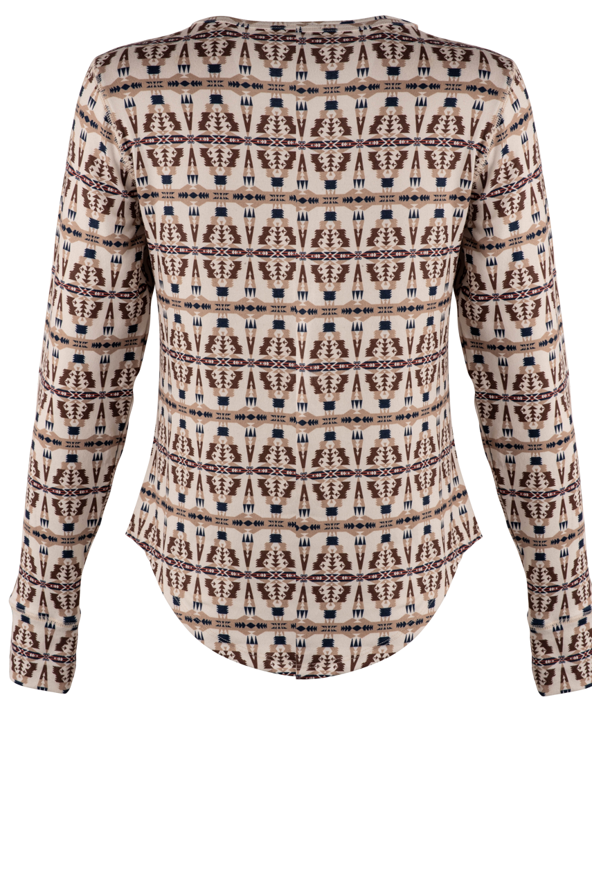 Tasha Polizzi Cashmere Kennedy Henley Blanket Print Shirt