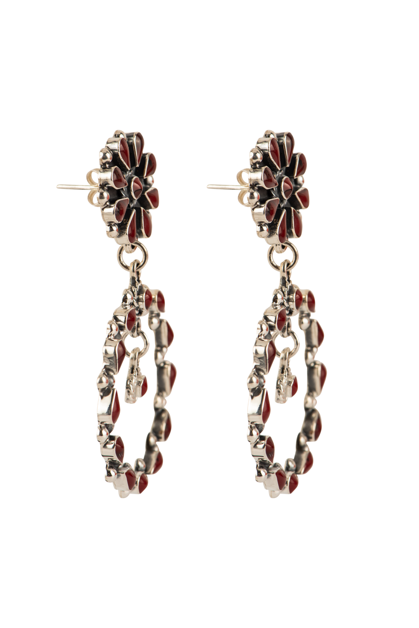 Paige Wallace Coral Flower Earrings